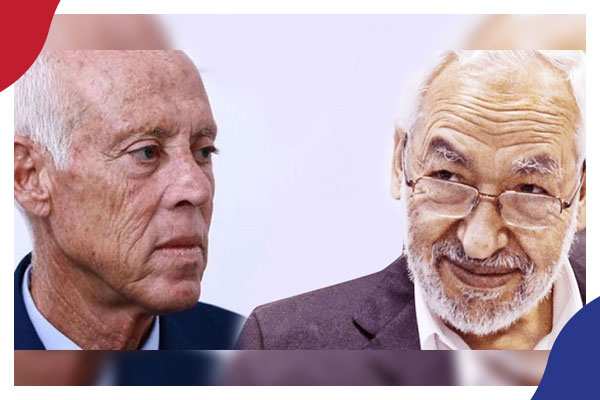 قيس سعيّد وراشد الغنوشى: وجها لوجه